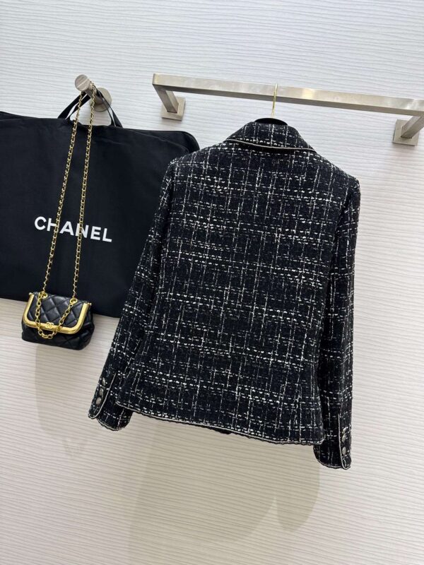 Chanel Tweed Jacket Black For Women