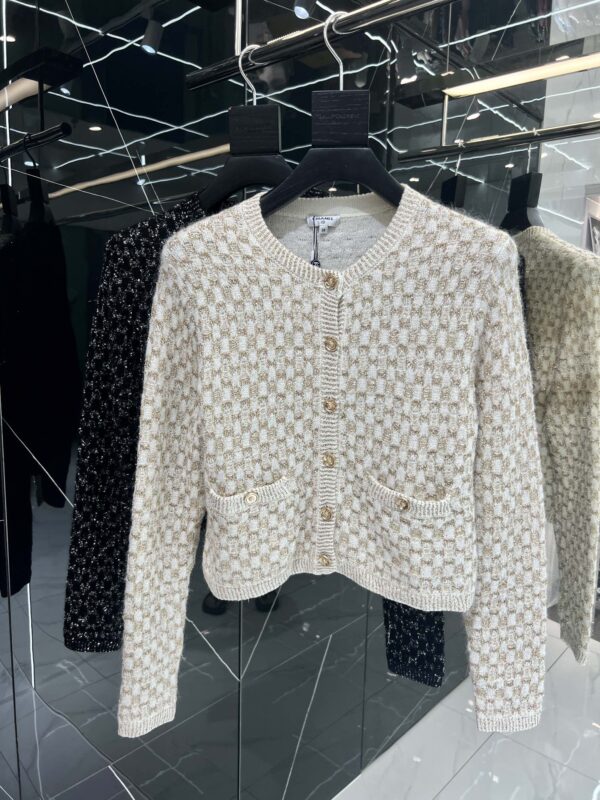 Chanel Tweed Jacket Cream For Women