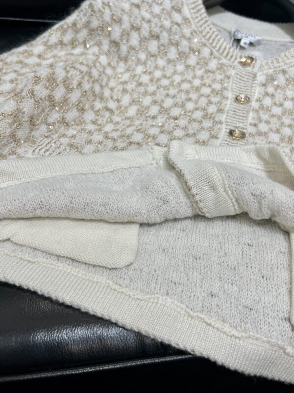 Chanel Tweed Jacket Cream For Women
