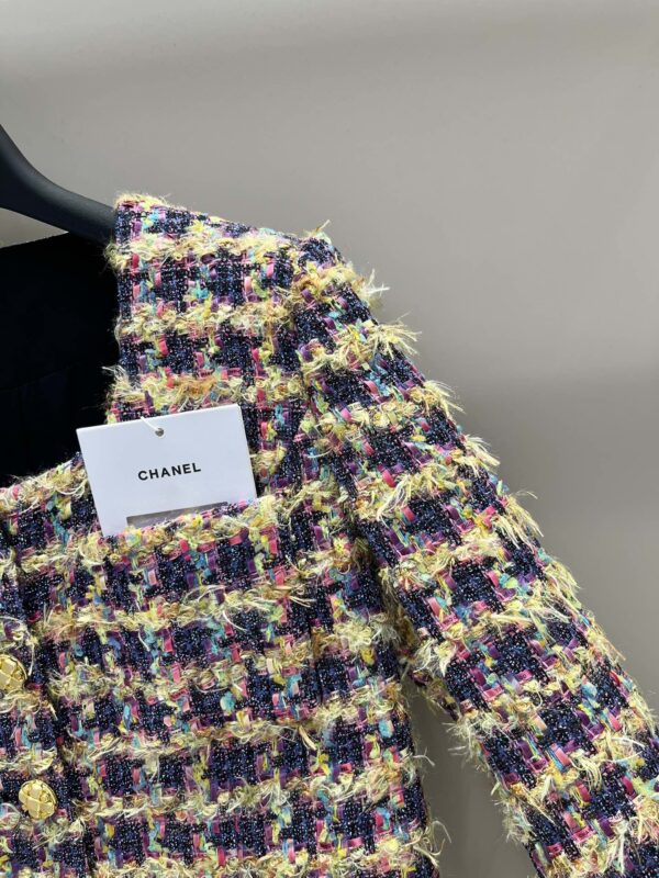 Chanel Tweed Short Jacket Multicolor For Women