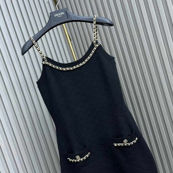 Chanel Two-Piece Dress Black For Women