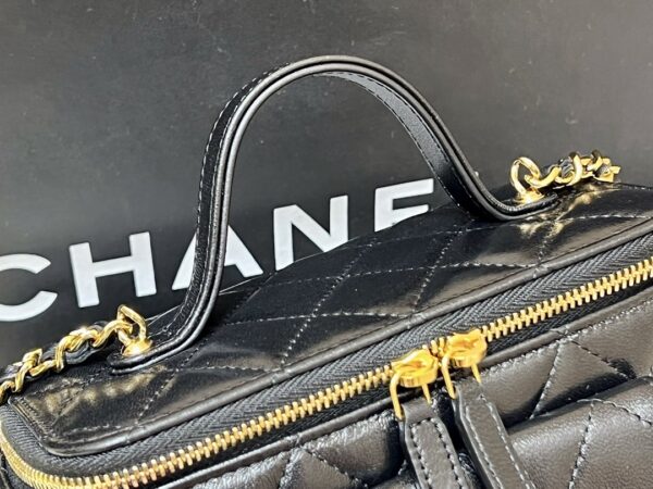 [REP 1:1] Chanel Vanity Bag With Strap Black For Women, Women's Bags 6.6in/17cm AP3017 B09208 94305