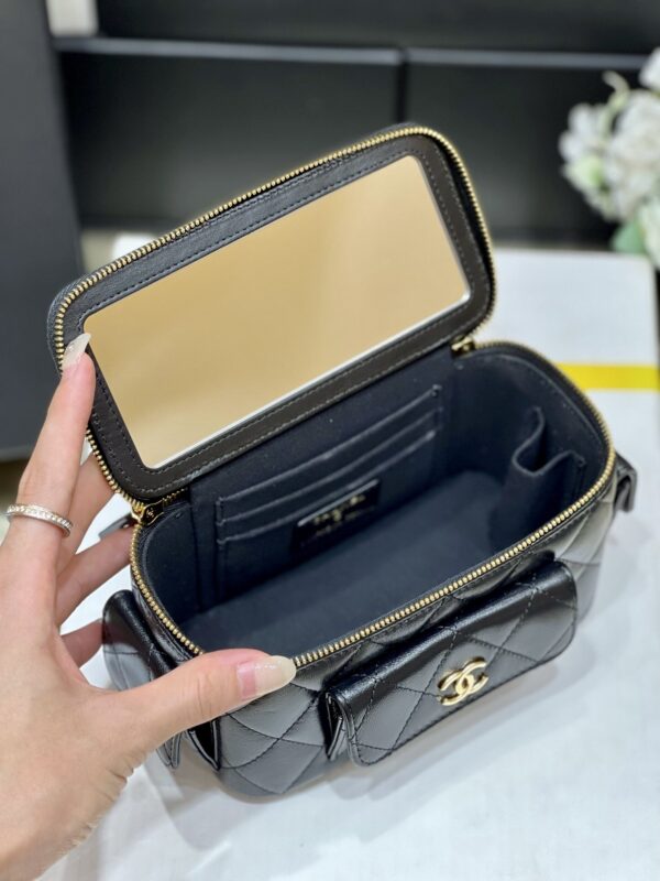 [REP 1:1] Chanel Vanity Bag With Strap Black For Women, Women's Bags 6.6in/17cm AP3017 B09208 94305