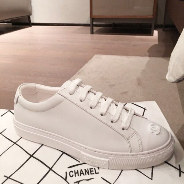 Chanel Vintage Sneakers White For Women, Women's Shoes
