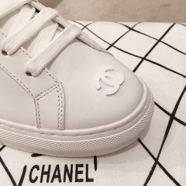 Chanel Vintage Sneakers White For Women, Women's Shoes