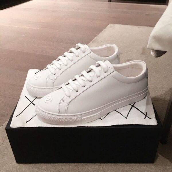 Chanel Vintage Sneakers White For Women, Women's Shoes