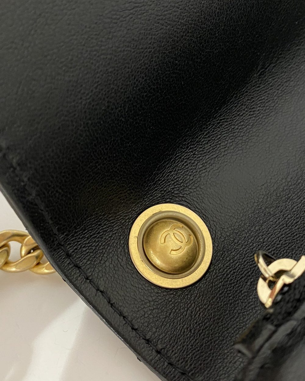 [REP 1:1] Chanel Wallet With Strap Black For Women, Women's Bags 6.7in/17cm
