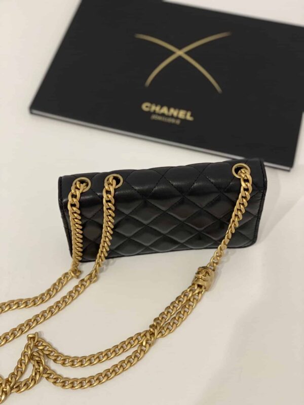 [REP 1:1] Chanel Wallet With Strap Black For Women, Women's Bags 6.7in/17cm