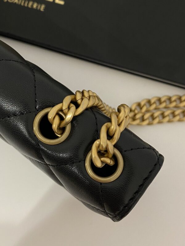 [REP 1:1] Chanel Wallet With Strap Black For Women, Women's Bags 6.7in/17cm