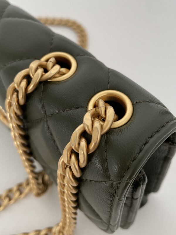 [REP 1:1] Chanel Wallet With Strap Dark Green For Women, Women's Bags 6.7in/17cm