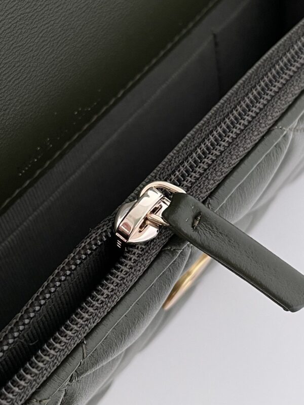 [REP 1:1] Chanel Wallet With Strap Dark Green For Women, Women's Bags 6.7in/17cm