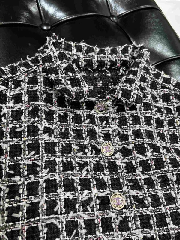 Chanel Warm Tweed Jacket Black For Women