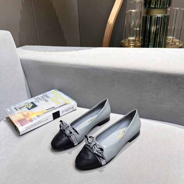 Chanel Women's Ballerinas Gray For Women