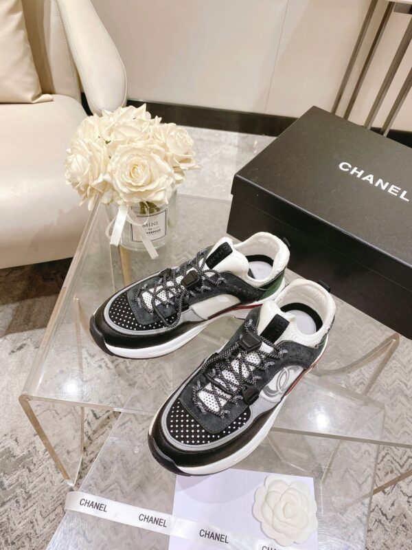 Chanel Women's Camellia Flower Slingback Black And Dark Gray For Women G39488 Y56142 K4948
