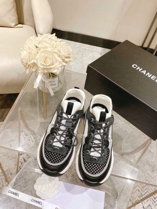 Chanel Women's Camellia Flower Slingback Black And Dark Gray For Women G39488 Y56142 K4948