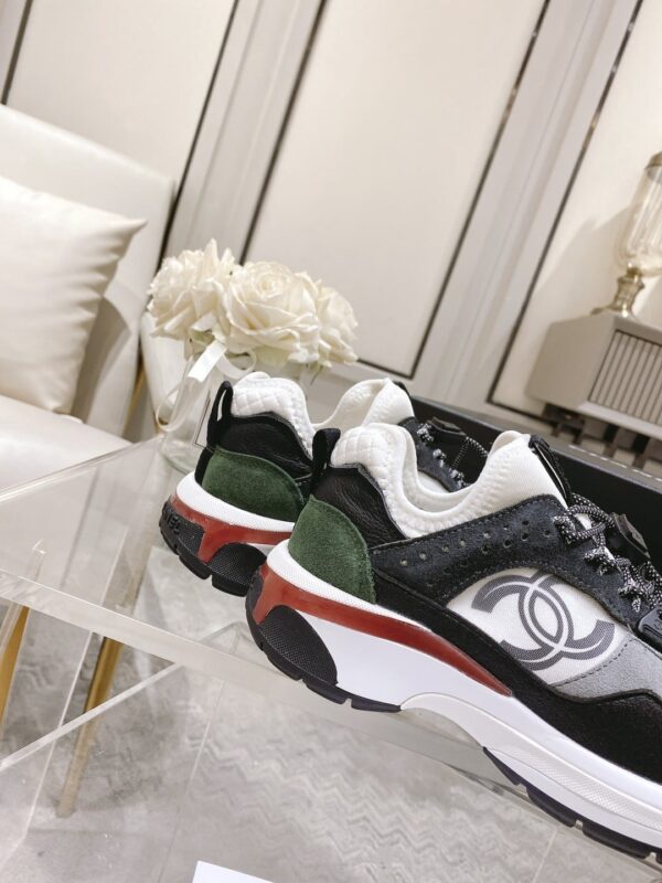 Chanel Women's Camellia Flower Slingback Black And Dark Gray For Women G39488 Y56142 K4948