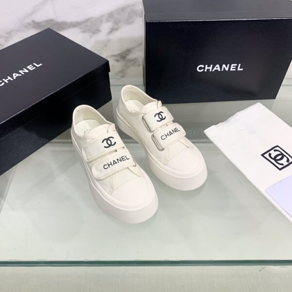 Chanel Women's Chanel Velcro Sneaker White For Women
