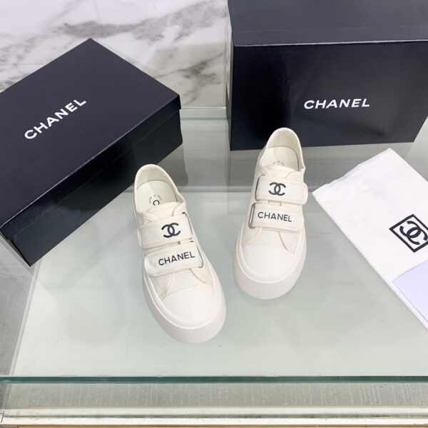 Chanel Women's Chanel Velcro Sneaker White For Women