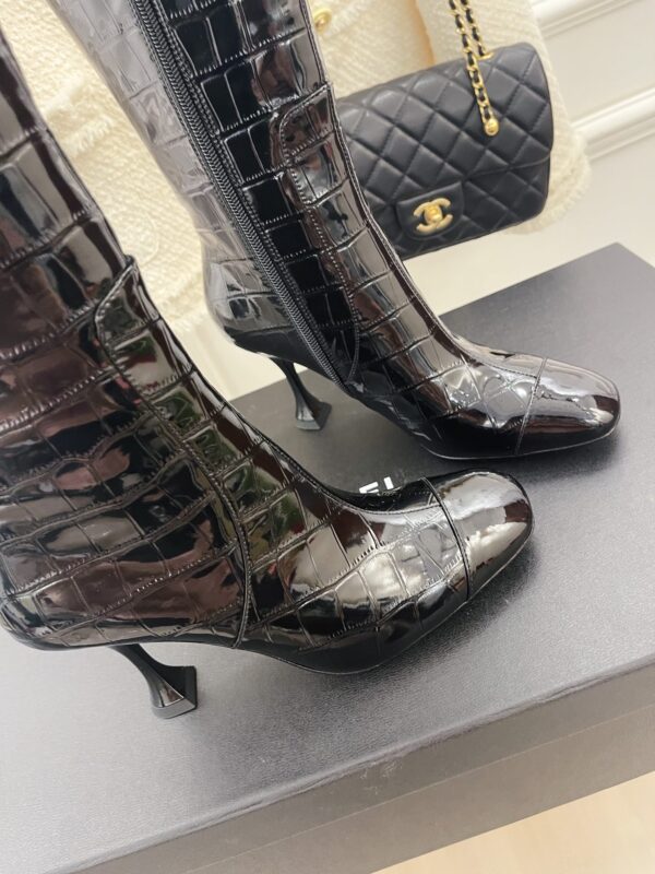 Chanel Women's High Boot Black For Women 20.1in/51cm