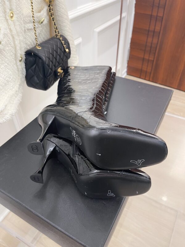 Chanel Women's High Boot Black For Women 20.1in/51cm