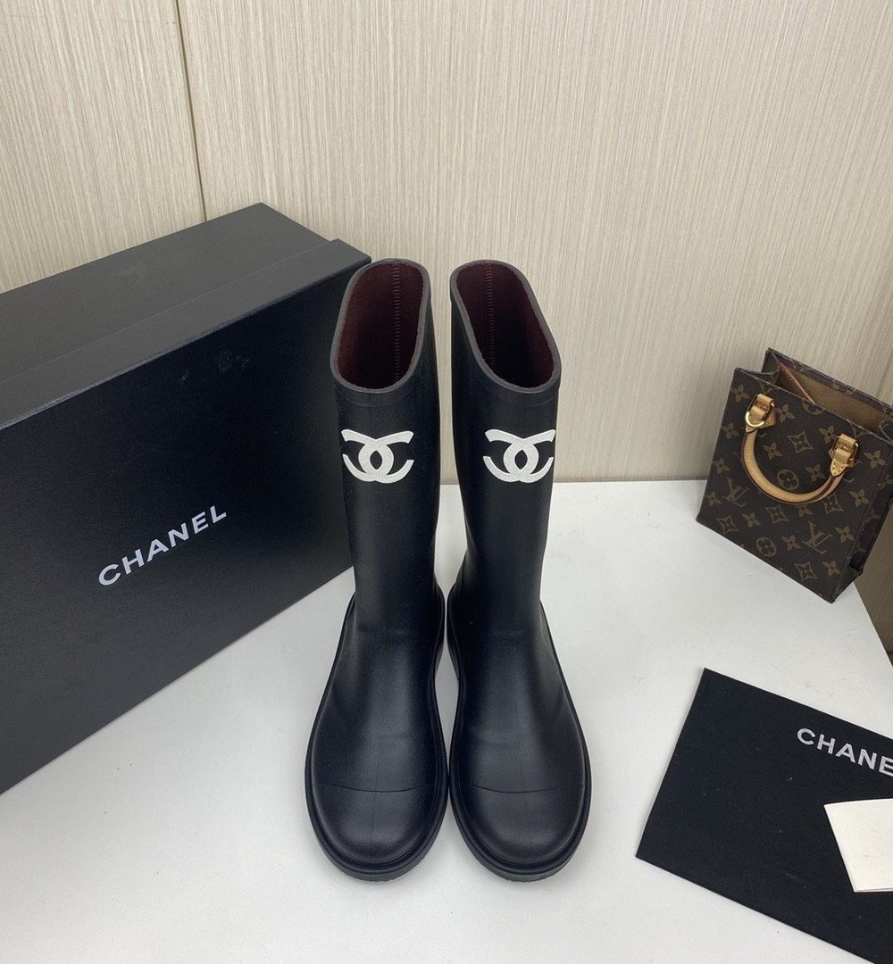 Chanel Women's High Boots Black For Women G39620 X56326 94305