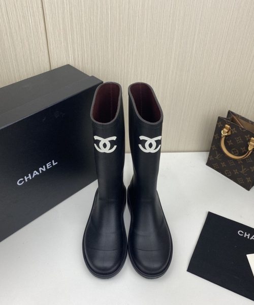 Chanel Women's High Boots Black For Women G39620 X56326 94305