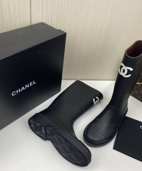 Chanel Women's High Boots Black For Women G39620 X56326 94305