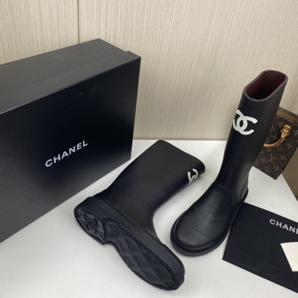 Chanel Women's High Boots Black For Women G39620 X56326 94305
