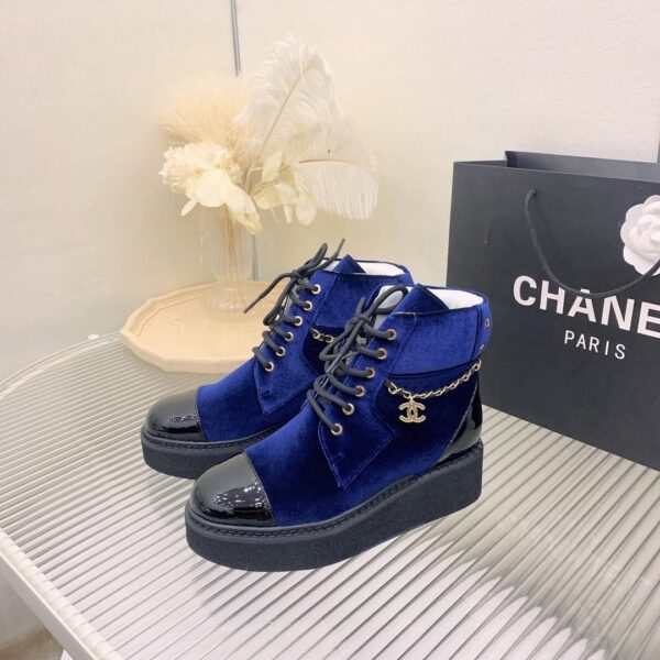 Chanel Women's Lace-Ups Blue For Women