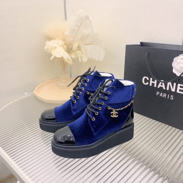 Chanel Women's Lace-Ups Blue For Women