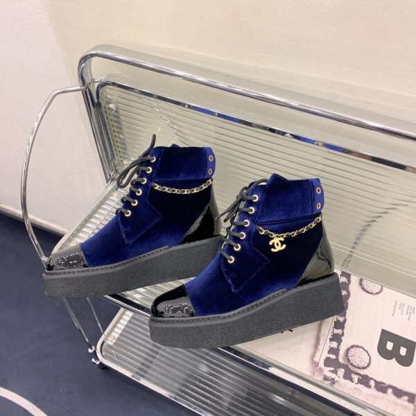 Chanel Women's Lace-Ups Blue For Women