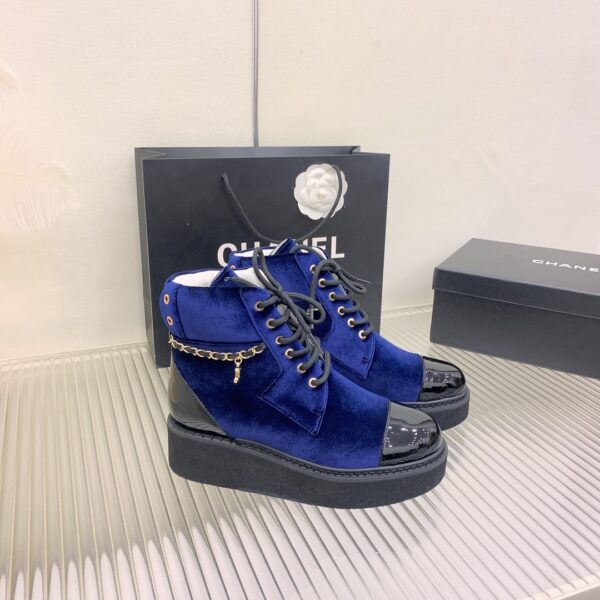 Chanel Women's Lace-Ups Blue For Women