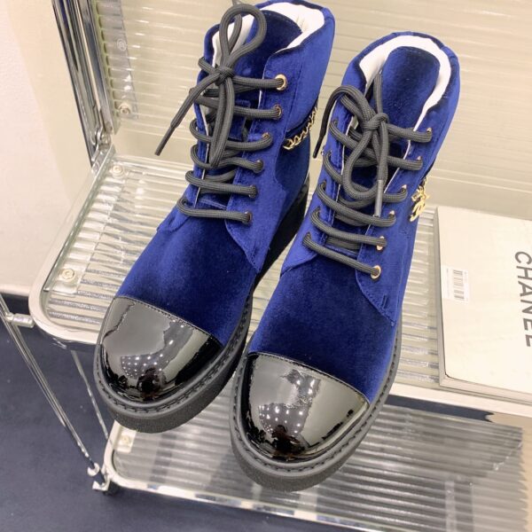 Chanel Women's Lace-Ups Blue For Women