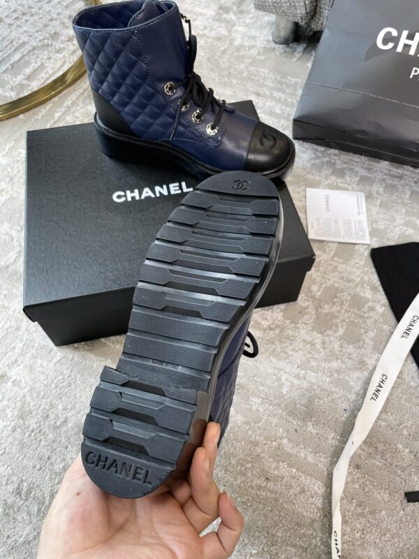 Chanel Women's Lace- Ups Dark Blue For Women 1.5in/ 4cm
