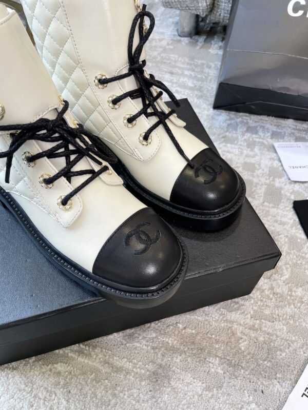 Chanel Women's Lace- Ups White For Women 1.5in/ 4cm