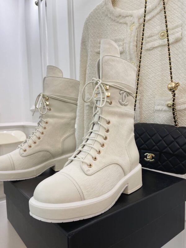 Chanel Women's Lace-Ups White For Women G39506 Y56127 K4955