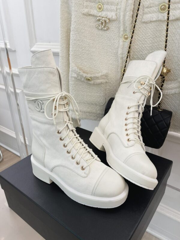 Chanel Women's Lace-Ups White For Women G39506 Y56127 K4955