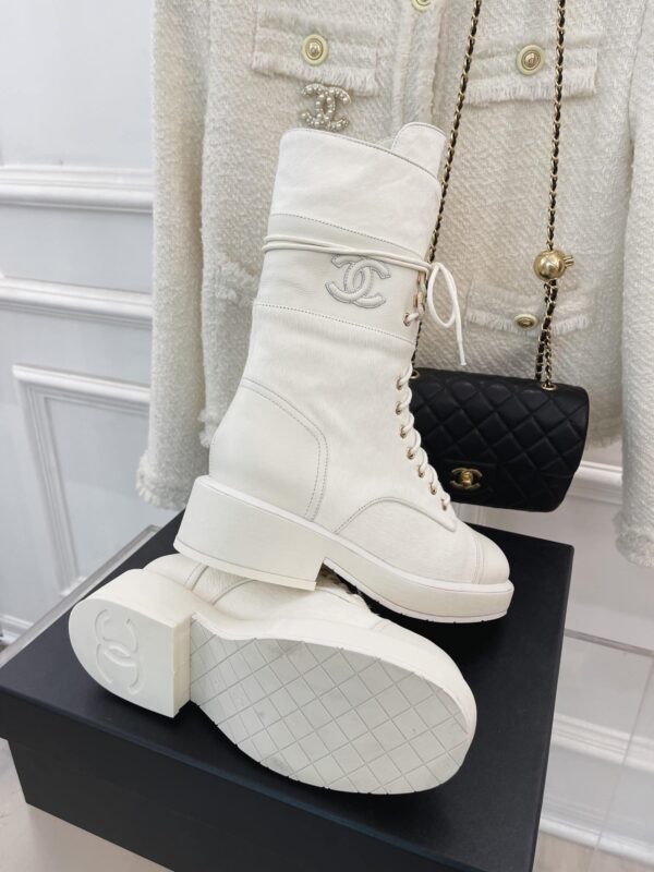 Chanel Women's Lace-Ups White For Women G39506 Y56127 K4955