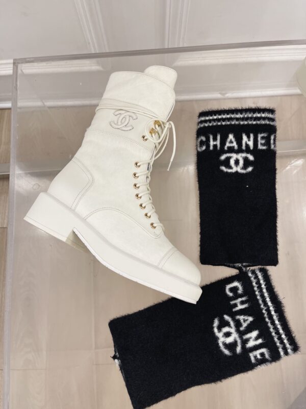 Chanel Women's Lace-Ups White For Women G39506 Y56127 K4955