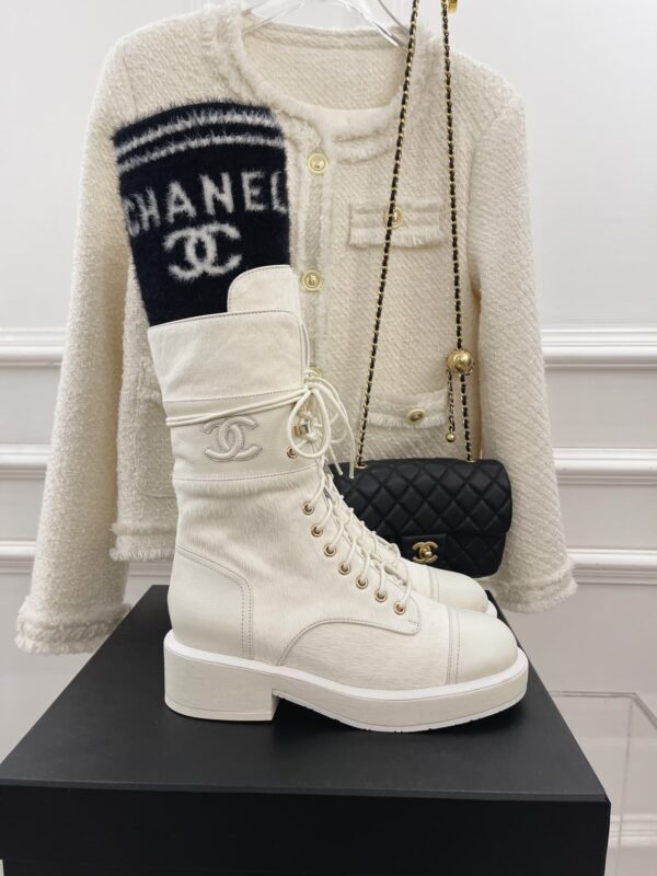 Chanel Women's Lace-Ups White For Women G39506 Y56127 K4955