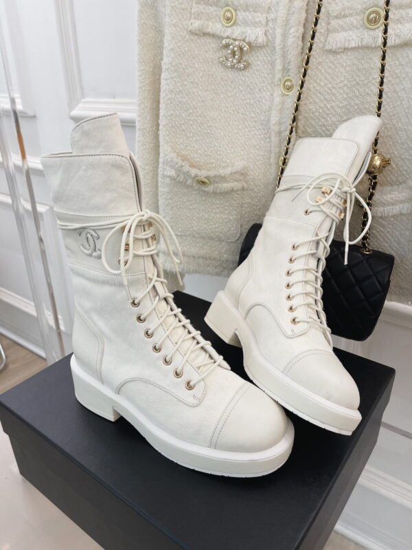 Chanel Women's Lace-Ups White For Women G39506 Y56127 K4955