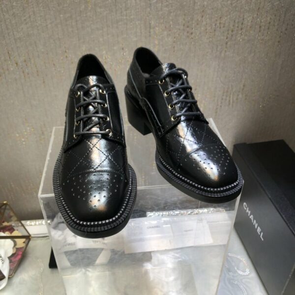 Chanel Women's Laced Shoes Black For Women G39210 X56673 94305