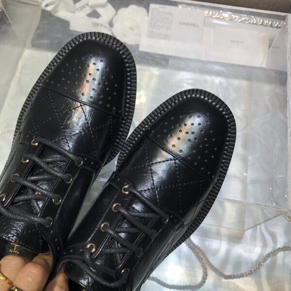 Chanel Women's Laced Shoes Black For Women G39210 X56673 94305