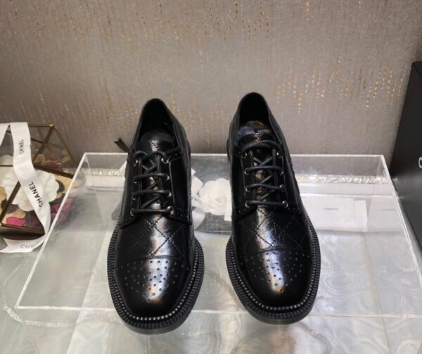 Chanel Women's Laced Shoes Black For Women G39210 X56673 94305
