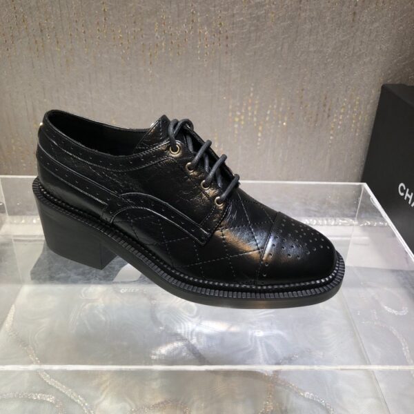 Chanel Women's Laced Shoes Black For Women G39210 X56673 94305