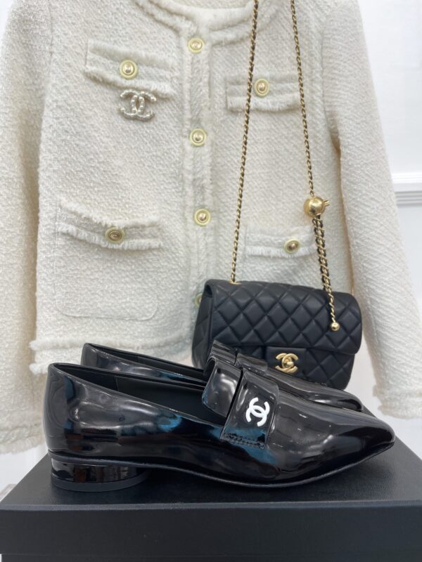 Chanel Women's Loafer With Logo Bright Black For Women