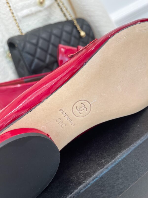 Chanel Women's Loafer With Logo Red For Women