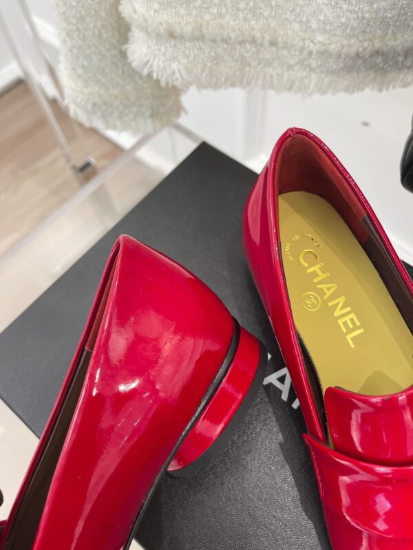 Chanel Women's Loafer With Logo Red For Women