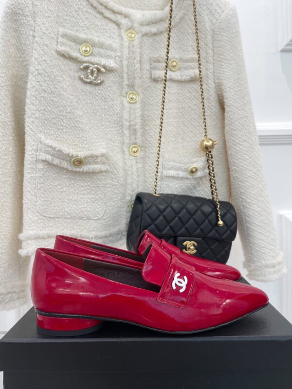 Chanel Women's Loafer With Logo Red For Women