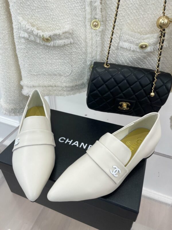 Chanel Women's Loafer With Logo White For Women